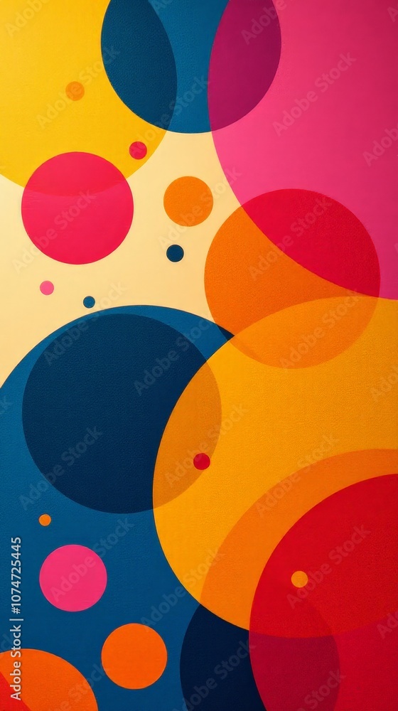 Vibrant Abstract Circles Collage Colorful Art Bright Mood Vibrant Abstract Circles Collage Colorful Art Bright Mood