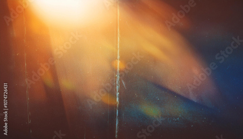 Old grunge background. Retro film photography effect. Vintage style. Grunge texture. redaction. Lens flare and heavy grain. photo