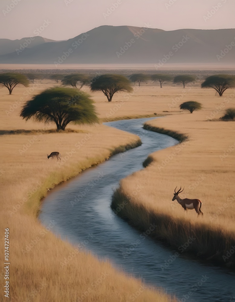 a beautiful lanscape river in the fantastic nature with green a beautiful lanscape river in the fantastic nature with green
