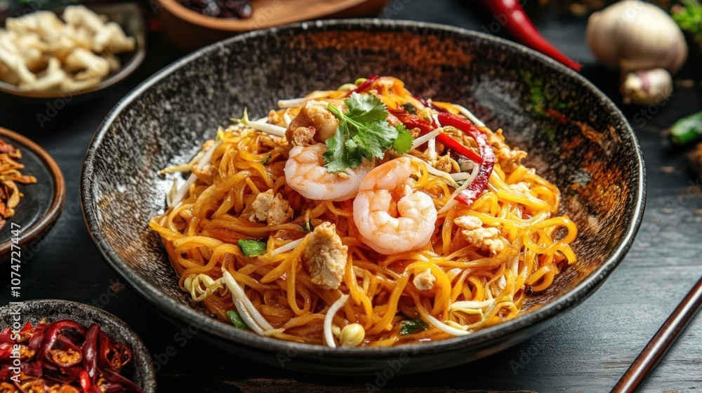 Delicious Pad Thai with Shrimp Delicious Pad Thai with Shrimp