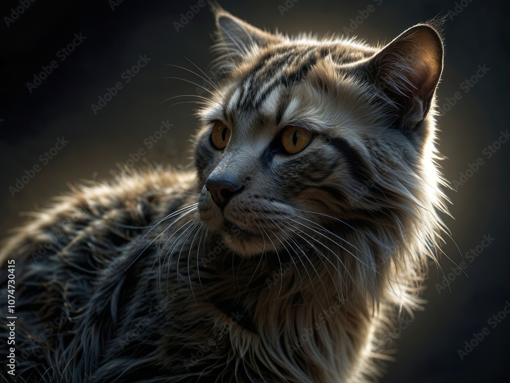 Obraz premium Alert Cat