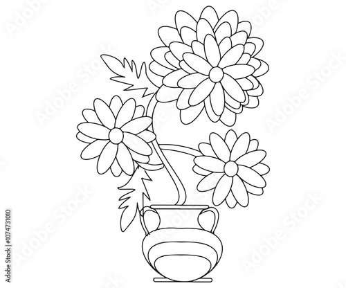 Rose Coloring Page for kids 011 photo