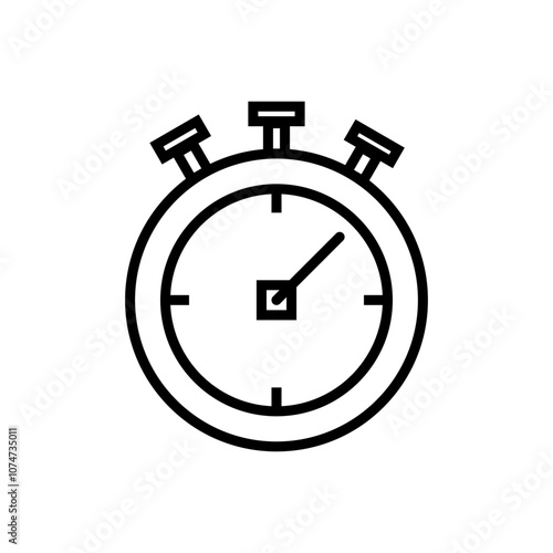 Jam Stopwatch time icon. Simple vector sign.