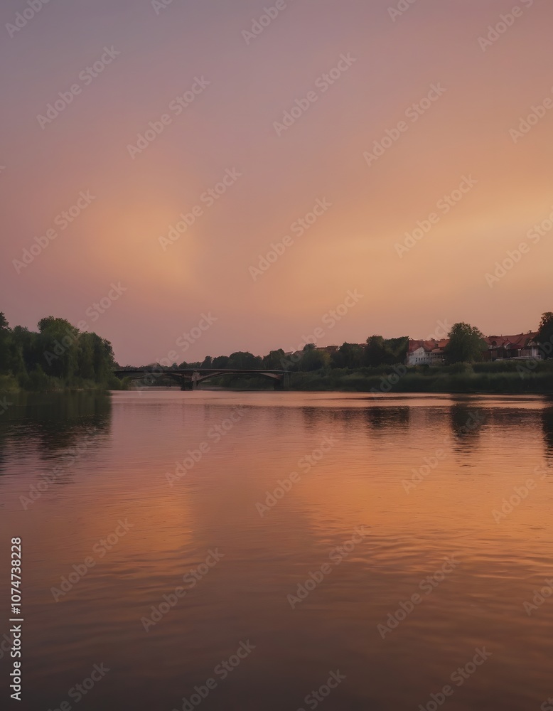 a beautiful lanscape river in the fantastic nature with green a beautiful lanscape river in the fantastic nature with green