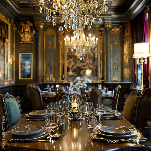 interior of fine dining restaurant