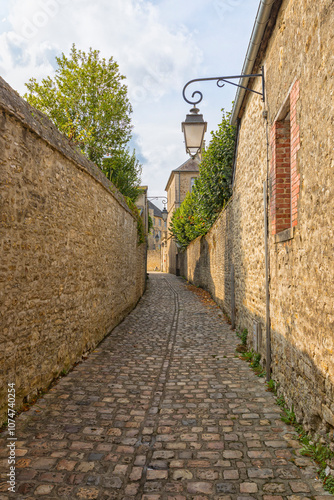 A narrow alley at Carentan-les-Marais photo