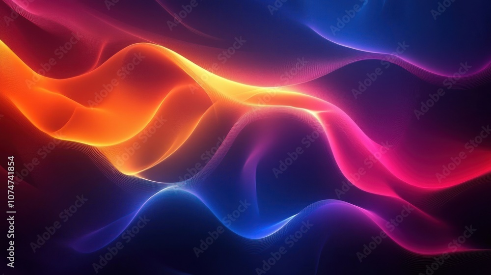 Obraz premium Abstract Colorful Waves