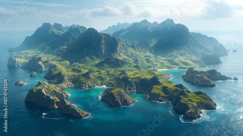 beautiful little islands in the ocean photo