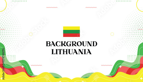 Background mephis lithuania abstrack wave color flag lithuania 