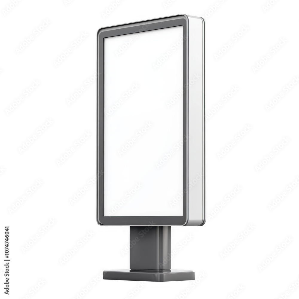 Blank Digital Signage or Advertising Display Stand with Empty Screen Blank Digital Signage or Advertising Display Stand with Empty Screen