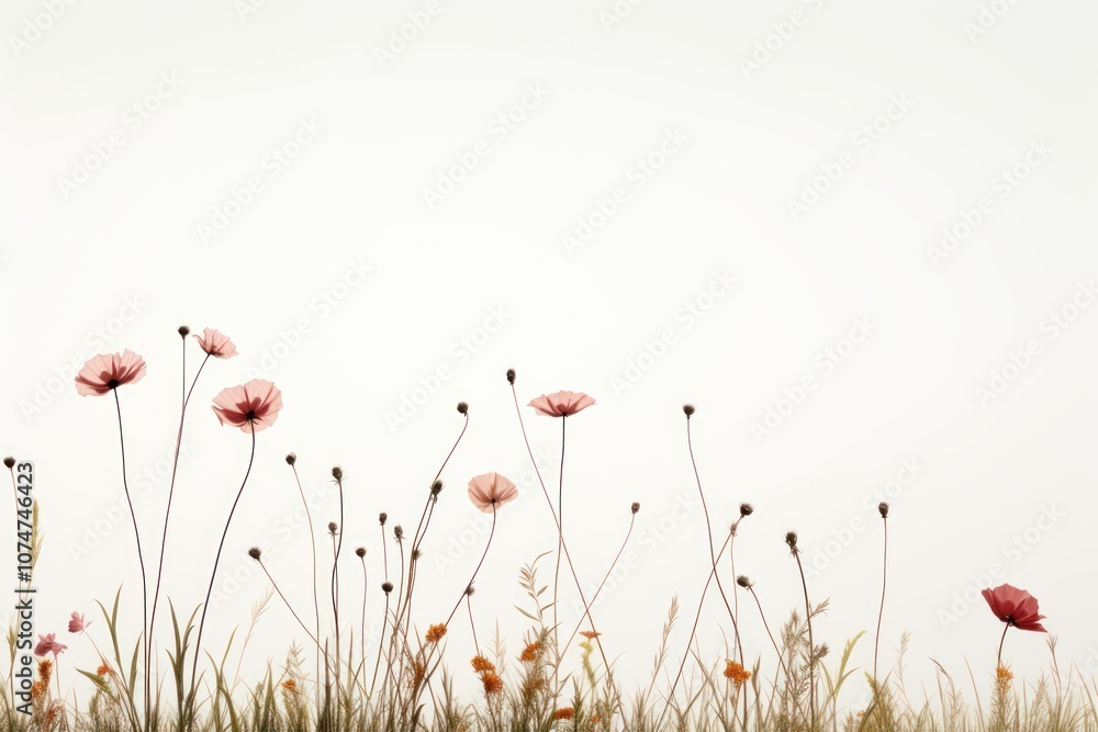 Naklejka premium Flower grassland outdoors nature.