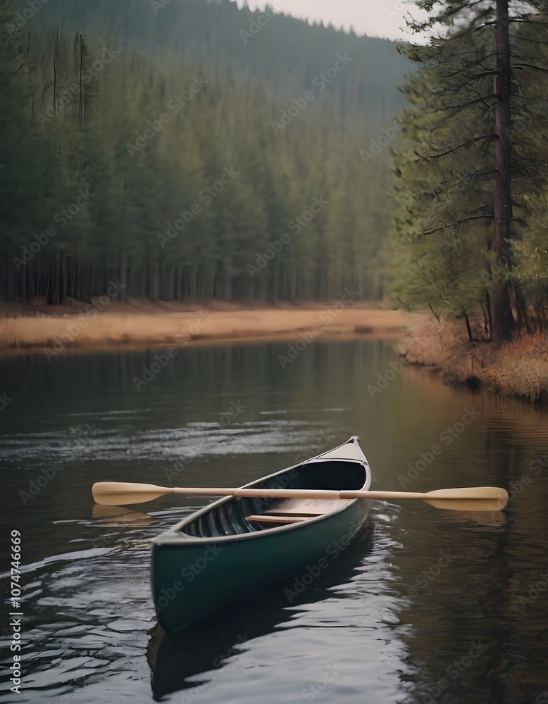 Obraz premium a beautiful lanscape river in the fantastic nature with green