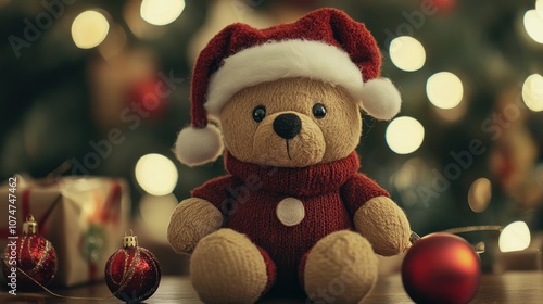 Wallpaper Mural Christmas Teddy Bear Torontodigital.ca