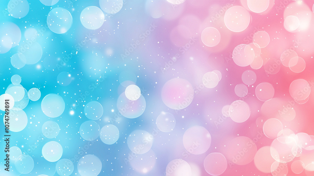 Soft bokeh background with blue and pink hues, dreamy pastel-colored sparkling lights Soft bokeh background with blue and pink hues, dreamy pastel-colored sparkling lights