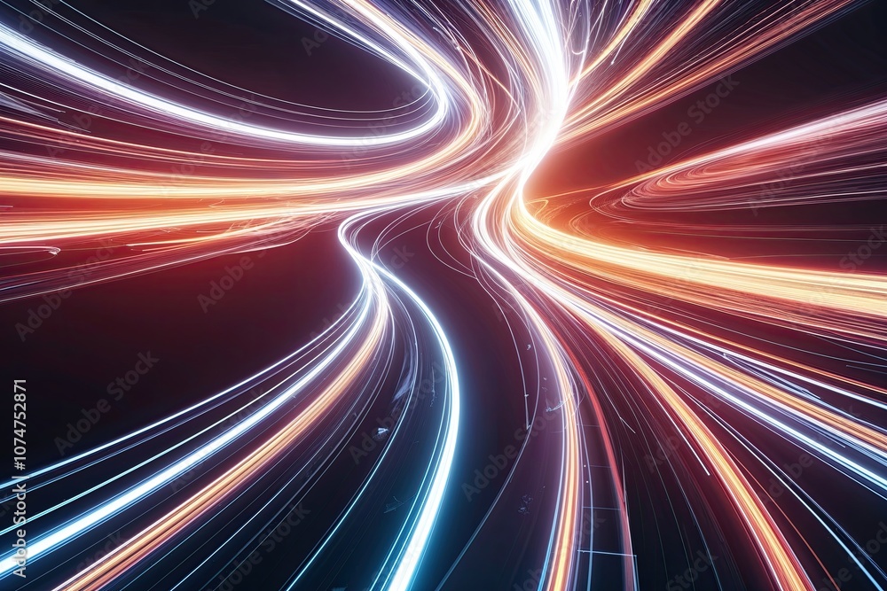 Energetic Abstract Light Waves: Dynamic Flow and Bright Luminosity Effects Energetic Abstract Light Waves: Dynamic Flow and Bright Luminosity Effects