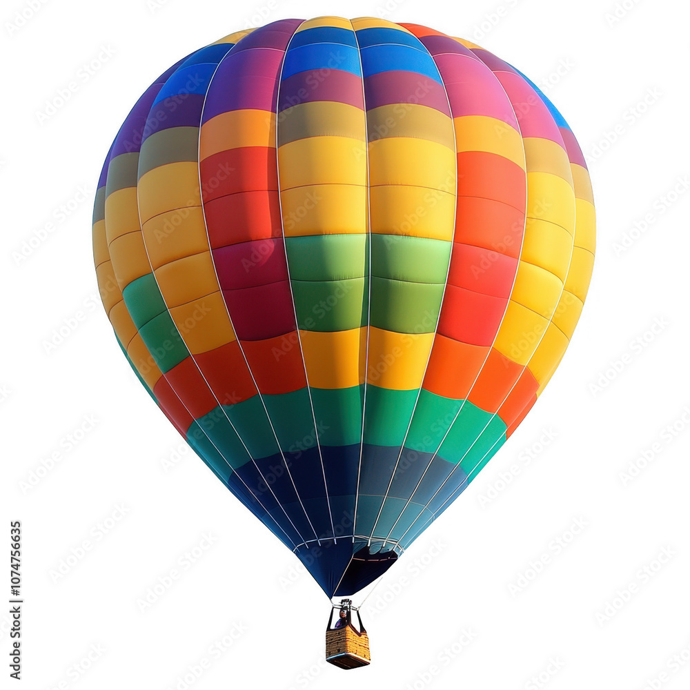 Naklejka premium Majestic Colorful Hot Air Balloon in the Sky