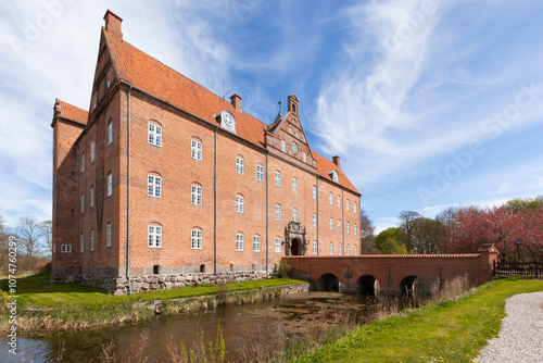 Sostrup Castle near Grenaa, Jutland, Denmark