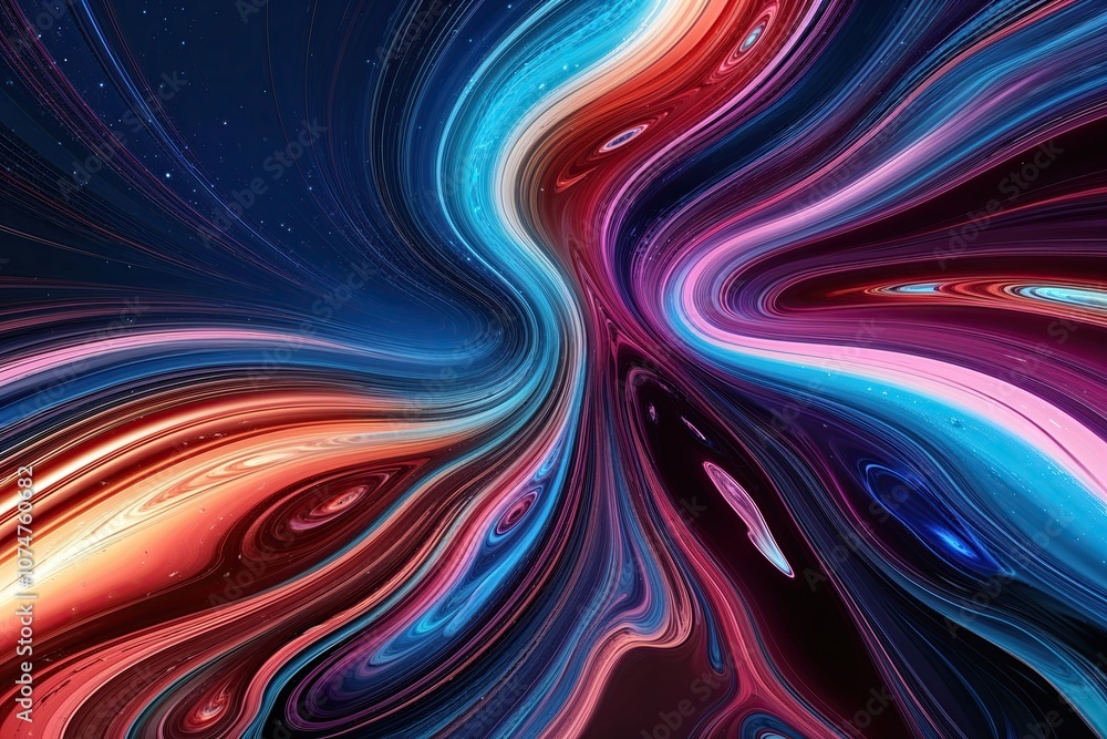 Vibrant Abstract Cosmic Fluid Designs for Eye-Catching Backgrounds Vibrant Abstract Cosmic Fluid Designs for Eye-Catching Backgrounds