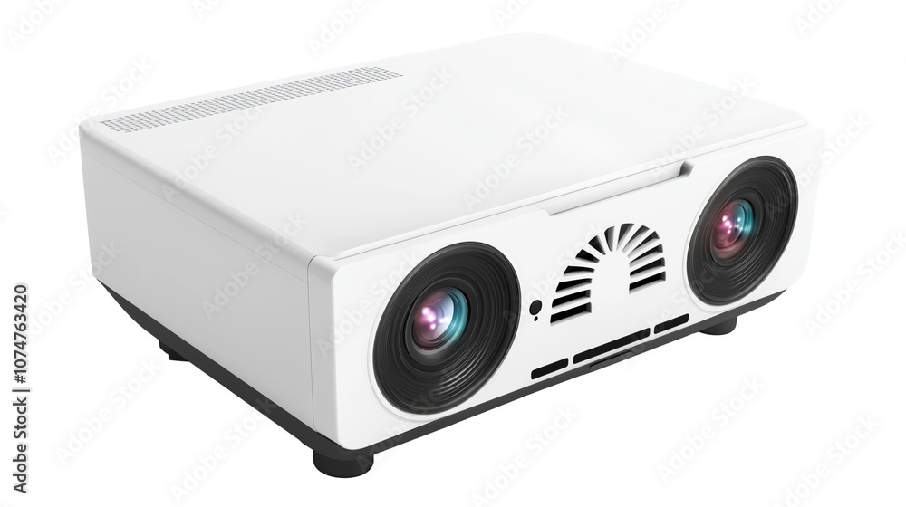 Compact wireless projector isolated on transparent background Compact wireless projector isolated on transparent background
