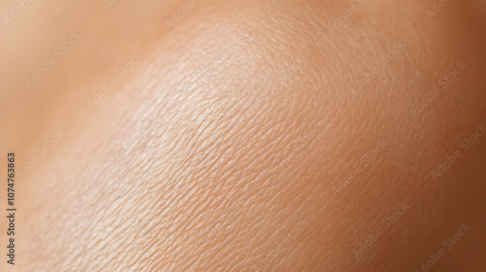 Fototapeta premium Close up macro photo of face skin texture showing wrinkles and pores