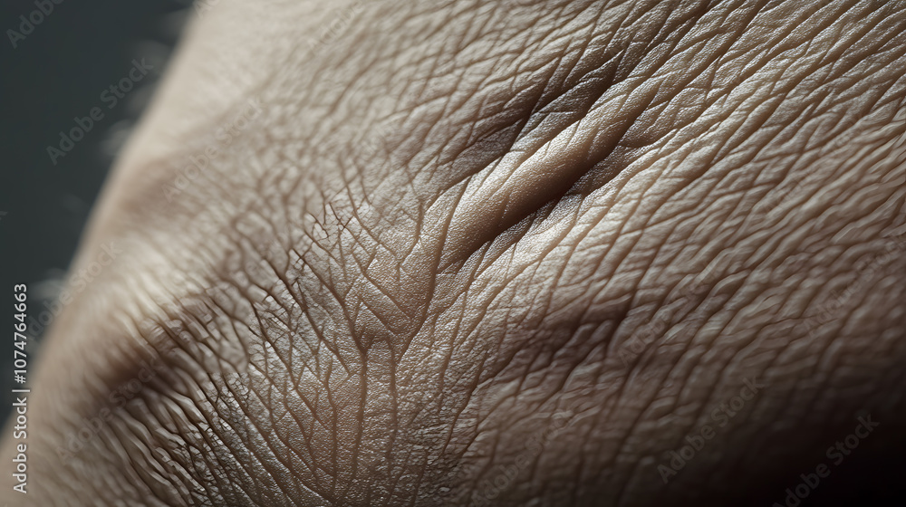Fototapeta premium Closeup wrinkled skin hand of elderly woman