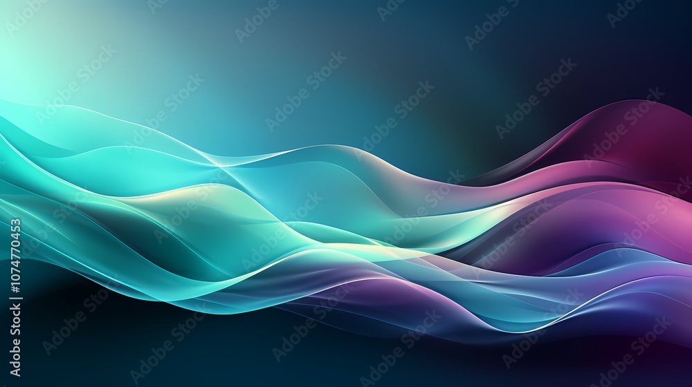 digital technology abstract blue green purple gradient curve poster background digital technology abstract blue green purple gradient curve poster background