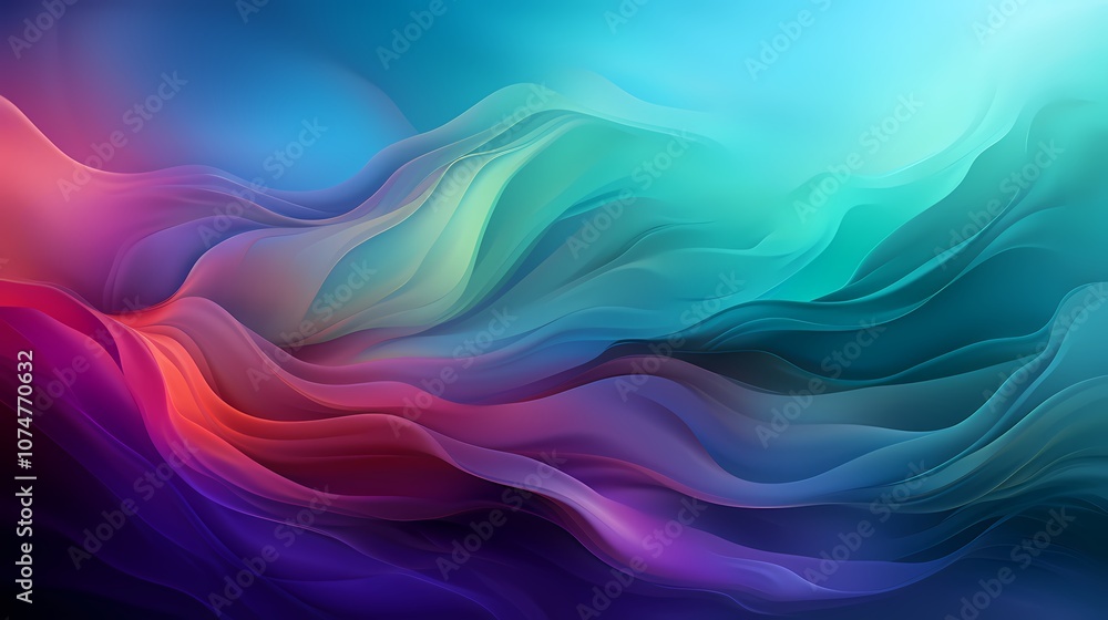 digital technology abstract blue green purple gradient curve poster background digital technology abstract blue green purple gradient curve poster background