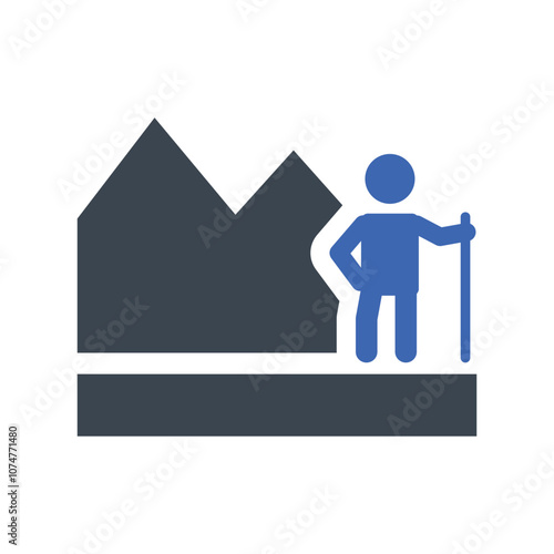 Nature traveler icon