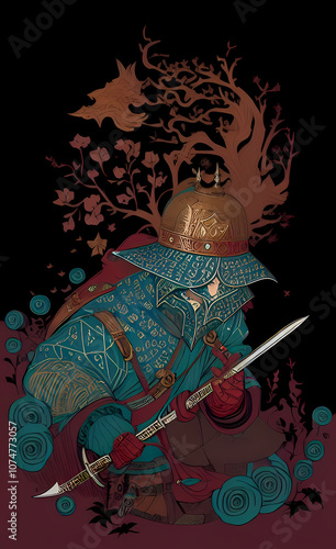 person with a sword