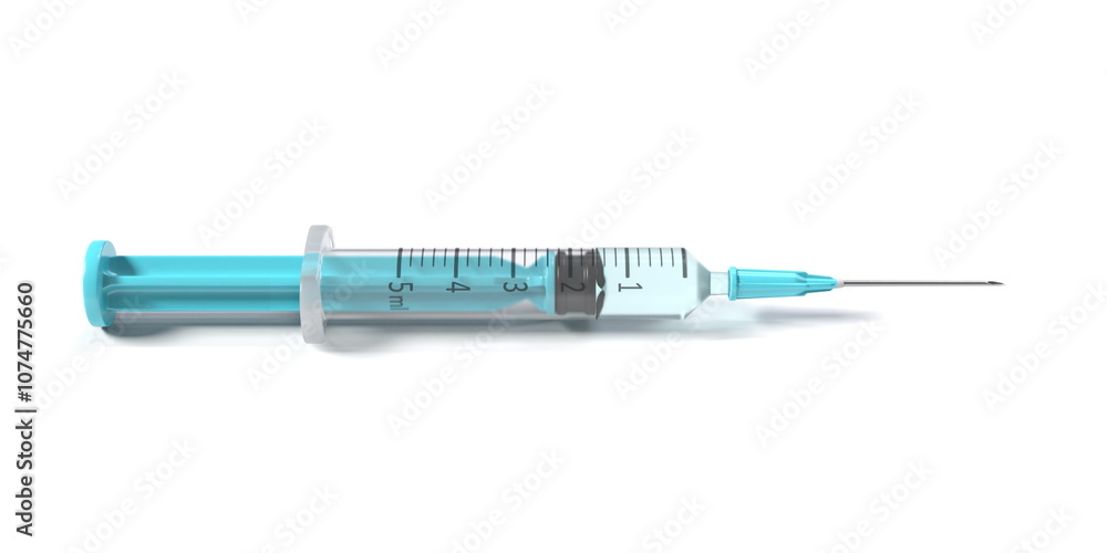 Plastic syringe 3D Plastic syringe 3D