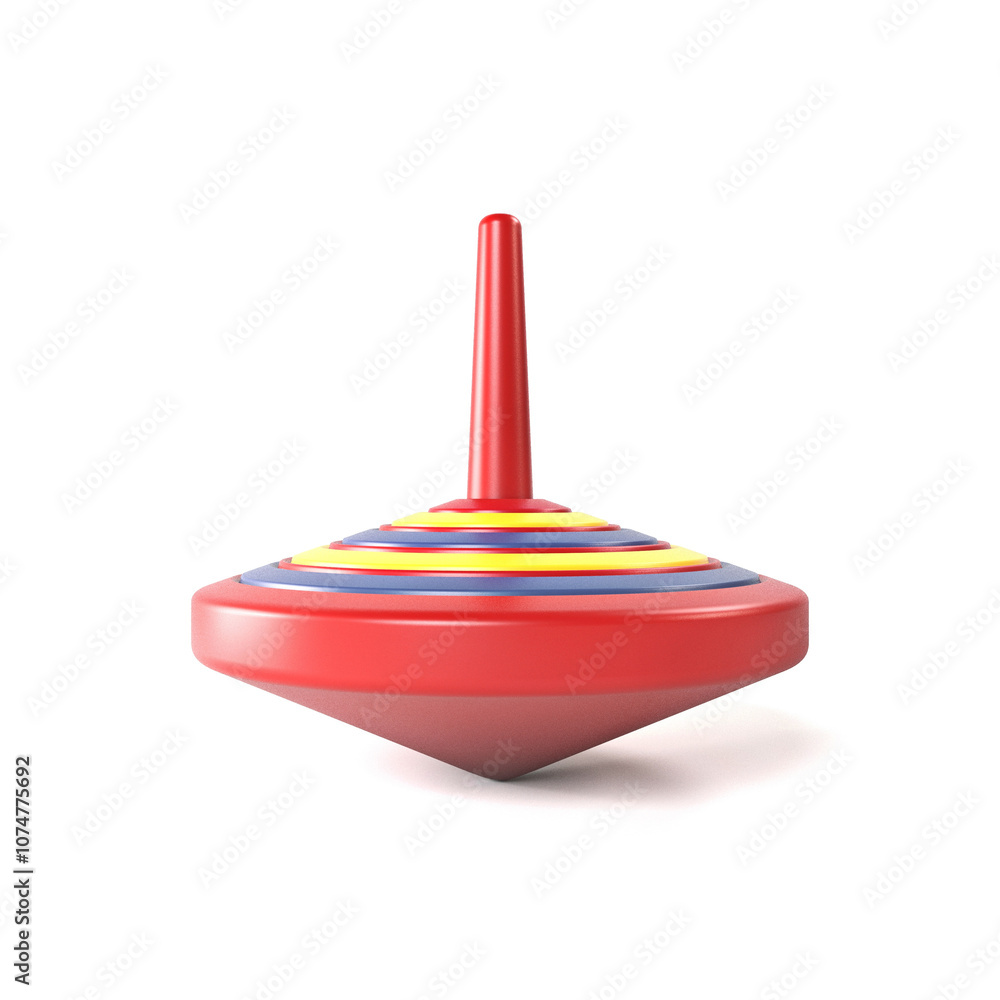 Wooden whirligig toy 3D