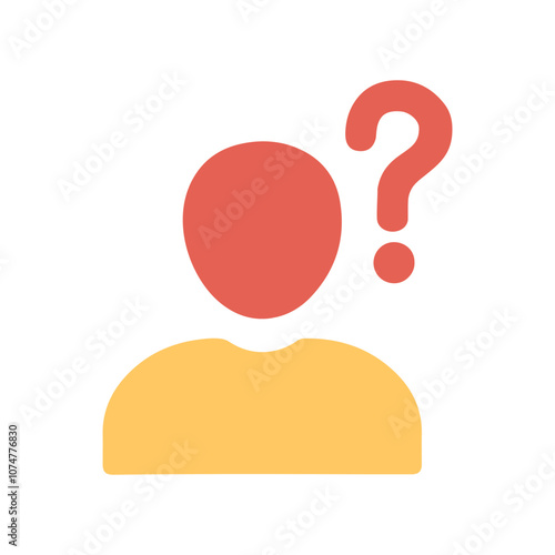 Confused Person Vector Icon