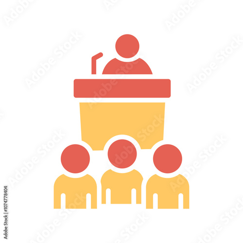 Press Conference Vector Icon