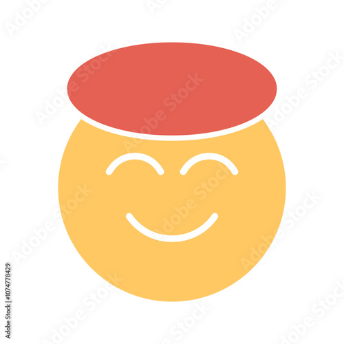 Smiling Face with Halo Vector Icon