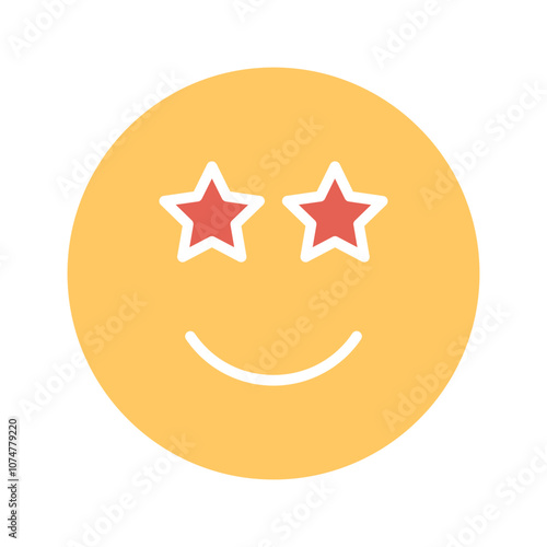 Star-Struck Vector Icon