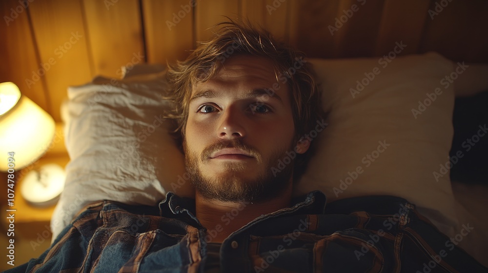 Wide Awake in the Dark: The Agony of Insomnia.Concept of insomnia, anxiety, stress, mental health, sleep disorders, night time routine, relaxation techniques. Wide Awake in the Dark: The Agony of Insomnia.Concept of insomnia, anxiety, stress, mental health, sleep disorders, night time routine, relaxation techniques.