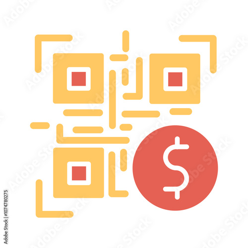 QR Code Payment Vector Icon