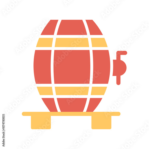 Wine Cask Vector Icon