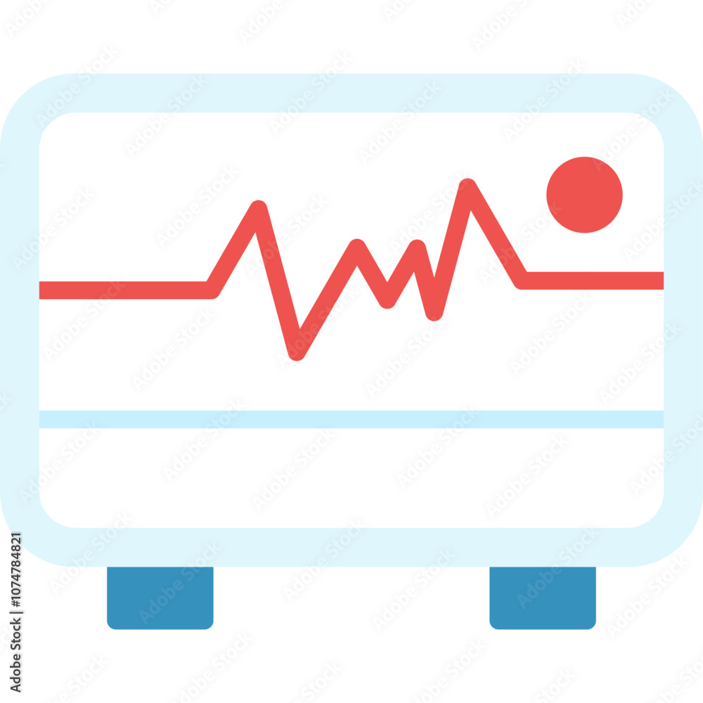 Obraz premium Electrocardiogram Icon
