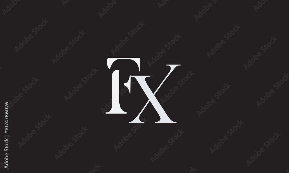 FX, XF , F , X , Abstract Letters Logo Monogram FX, XF , F , X , Abstract Letters Logo Monogram