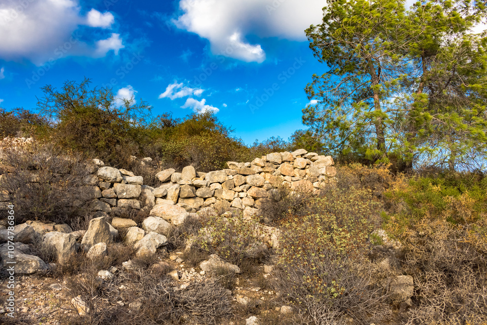 Remnants of Stone Dwelling in the Cyprus Mountains Remnants of Stone Dwelling in the Cyprus Mountains