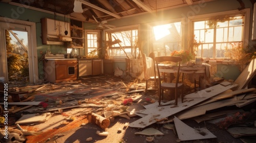 Sunlit Abandoned House