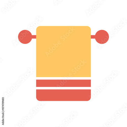 Bath Towels Vector Icon