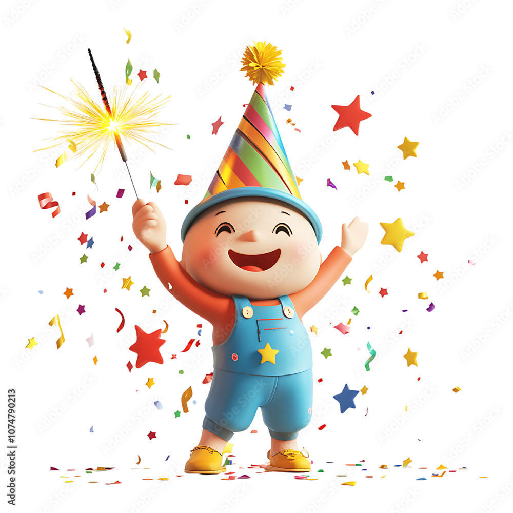 3d cartoons celebrating new year 2025 3d cartoons celebrating new year 2025