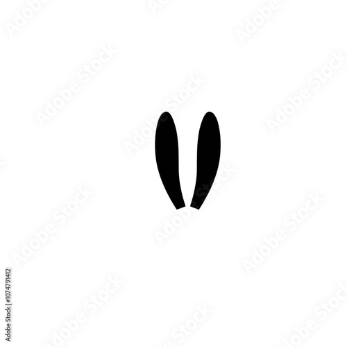 rabbit ears silhouette 