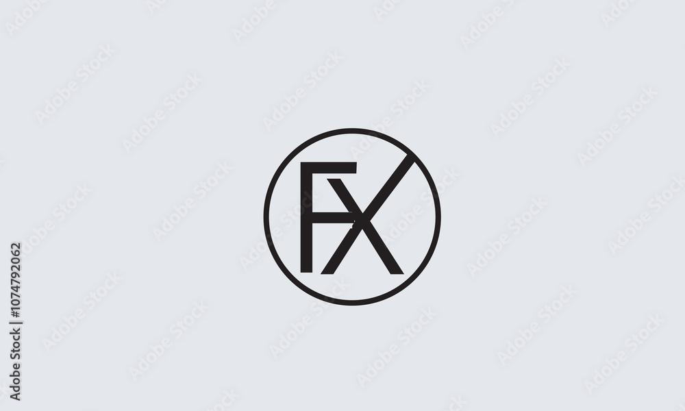 FX, XF , F , X , Abstract Letters Logo Monogram FX, XF , F , X , Abstract Letters Logo Monogram