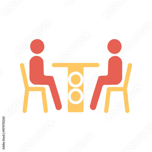 Family Dinner Vector Icon