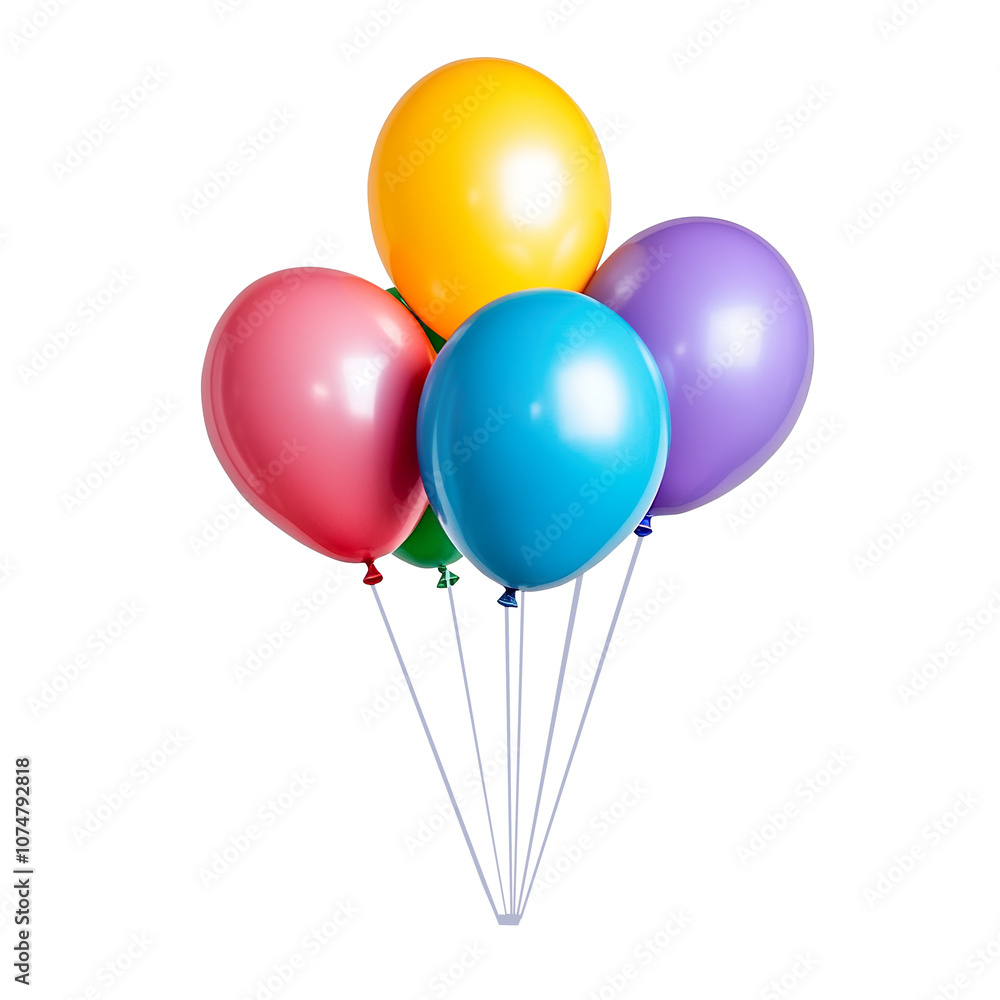 colorful balloon isolated on transparent background colorful balloon isolated on transparent background