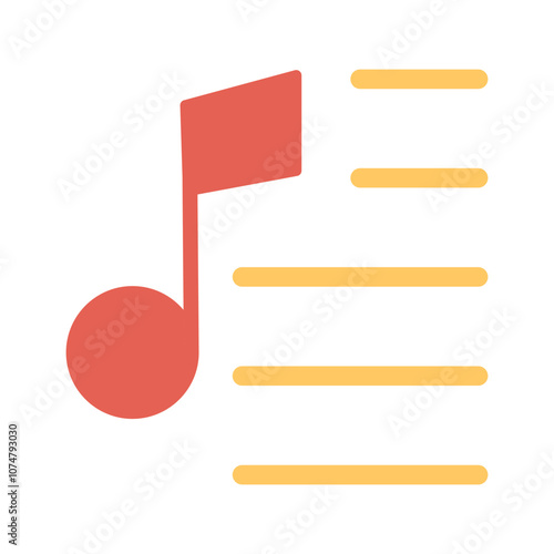 Party Playlist Vector Icon