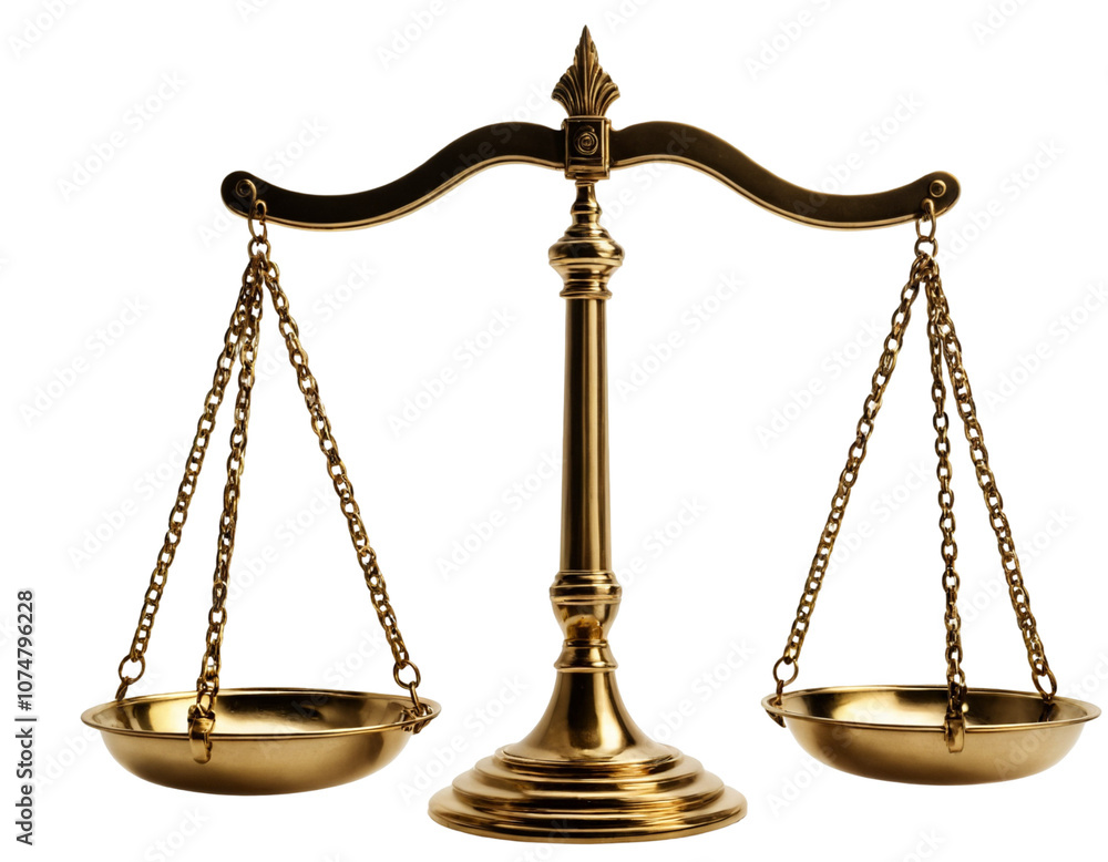 Golden justice scale isolated on transperent background. PNG Golden justice scale isolated on transperent background. PNG